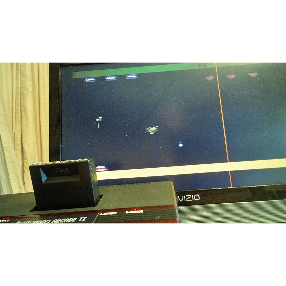 4 CCE Atari 2600 Games Star War Jaw Breaker Football Spider Fighter Brazil NTSC